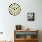 Round Wall Clock Silent Quartz Movement French Pattern