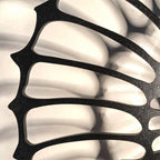 Round Wall Lamp Handmade Ceramic 50 cm Push-Button LED