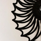 Round Wall Lamp Handmade Ceramic 50 cm Push-Button LED