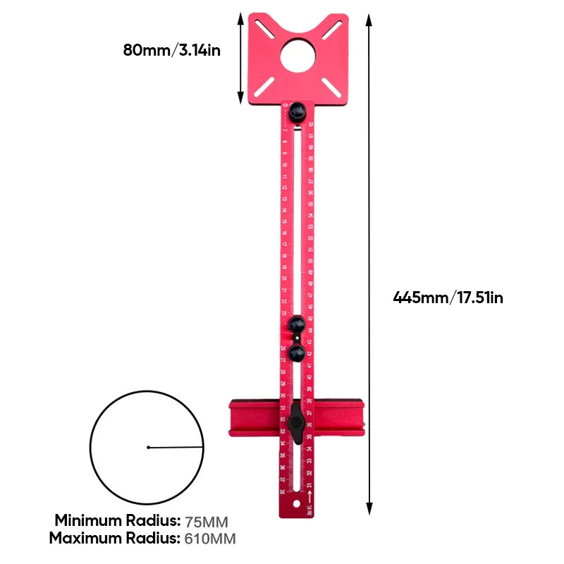 Router Holder 3-in-1 Adjustable Aluminum Base Precision Cutting