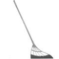 Rubber Broom Telescopic Stainless Steel Pole 53.1 Inch Reach