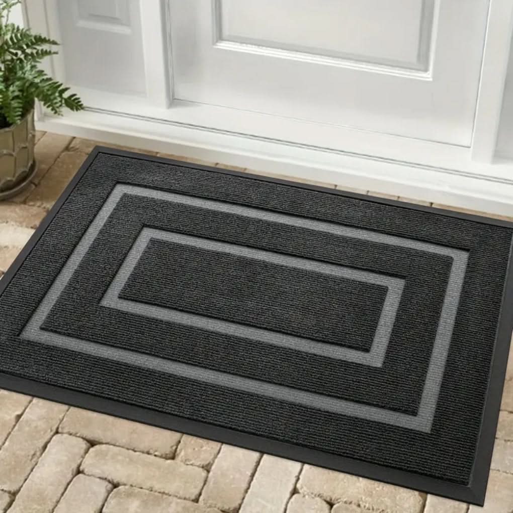 Rubber Doormat Water-Repellent Non-Slip Low-Profile