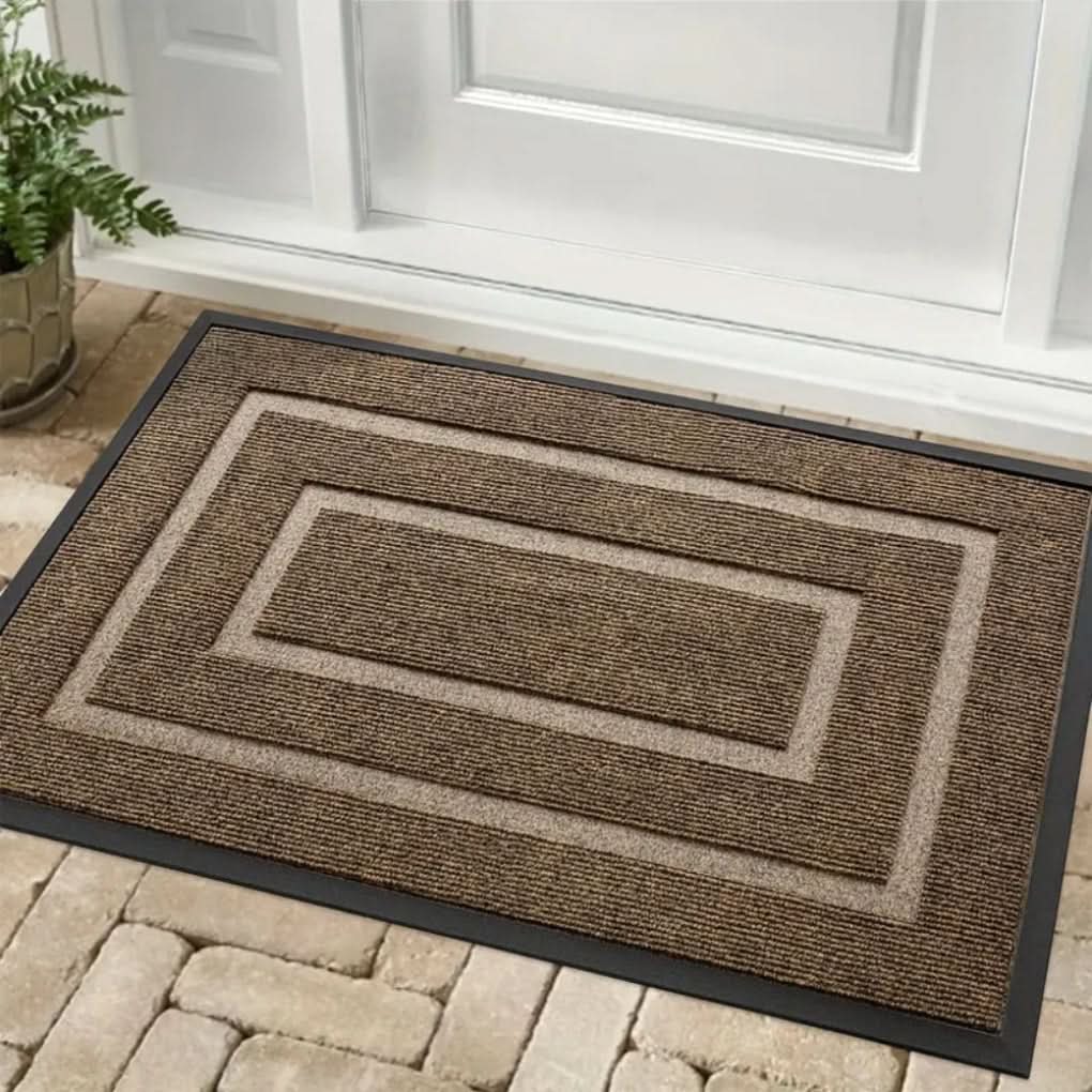 Rubber Doormat Water-Repellent Non-Slip Low-Profile