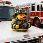 Rubber Duck Firefighter Design Waterproof & Durable