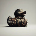 Rubber Duck Gothic Spiked Collar & Chains