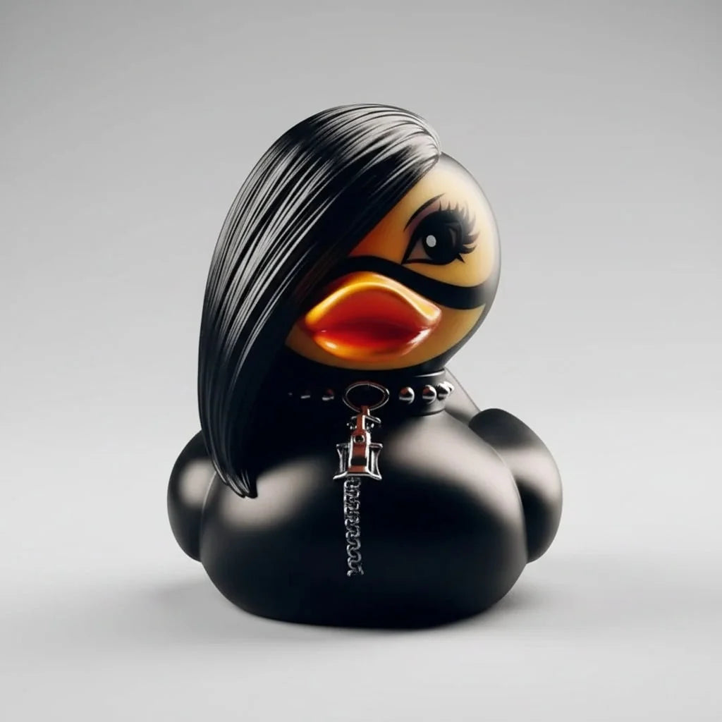 Rubber Duck Gothic Spiked Collar & Chains