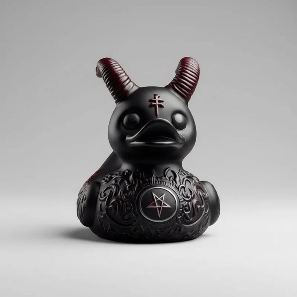 Rubber Duck Gothic Spiked Collar & Chains