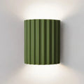 Ruffled Metal & Fabric Wall Sconce (Tricolor Light)