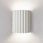 Ruffled Metal & Fabric Wall Sconce (Tricolor Light)