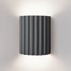 Ruffled Metal & Fabric Wall Sconce (Tricolor Light)