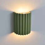 Ruffled Metal & Fabric Wall Sconce (Tricolor Light)