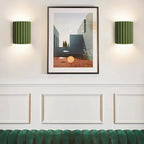 Ruffled Metal & Fabric Wall Sconce (Tricolor Light)