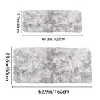 Rug Plush Long Microfiber Pile Non-Slip Backing