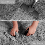 Rug Plush Long Microfiber Pile Non-Slip Backing