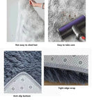 Rug Plush Long Microfiber Pile Non-Slip Backing