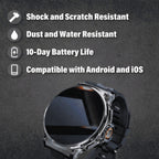 Rugged Smartwatch Multi-Sport Tracking Bluetooth & Phone Alerts