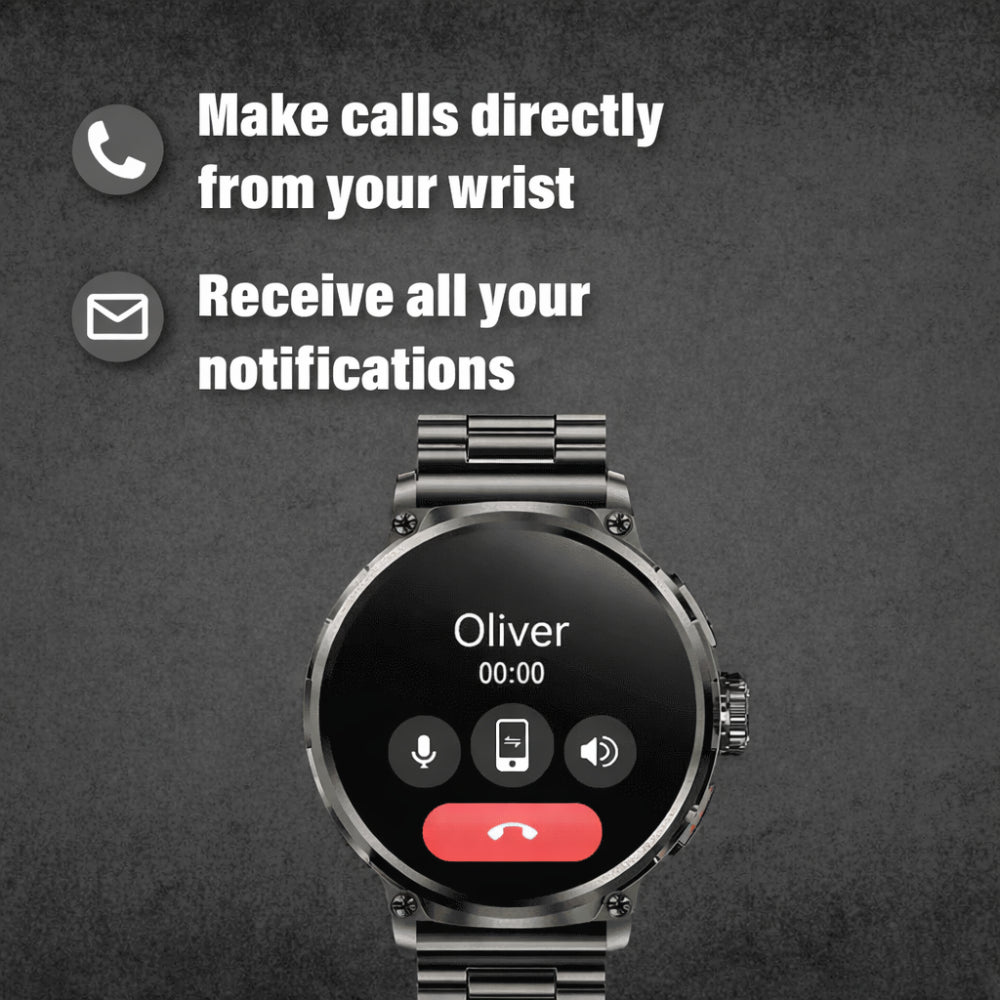 Rugged Smartwatch Multi-Sport Tracking Bluetooth & Phone Alerts