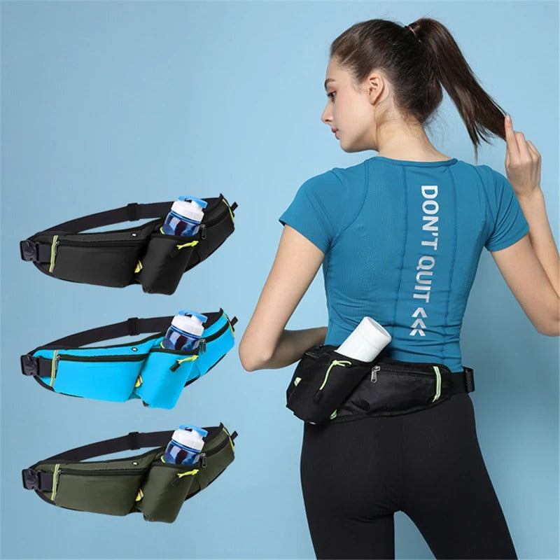 Running Belt Waterproof Bottle Holder Adjustable Strap