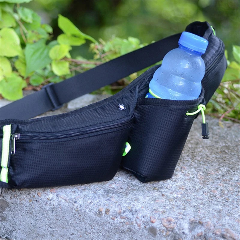Running Belt Waterproof Bottle Holder Adjustable Strap