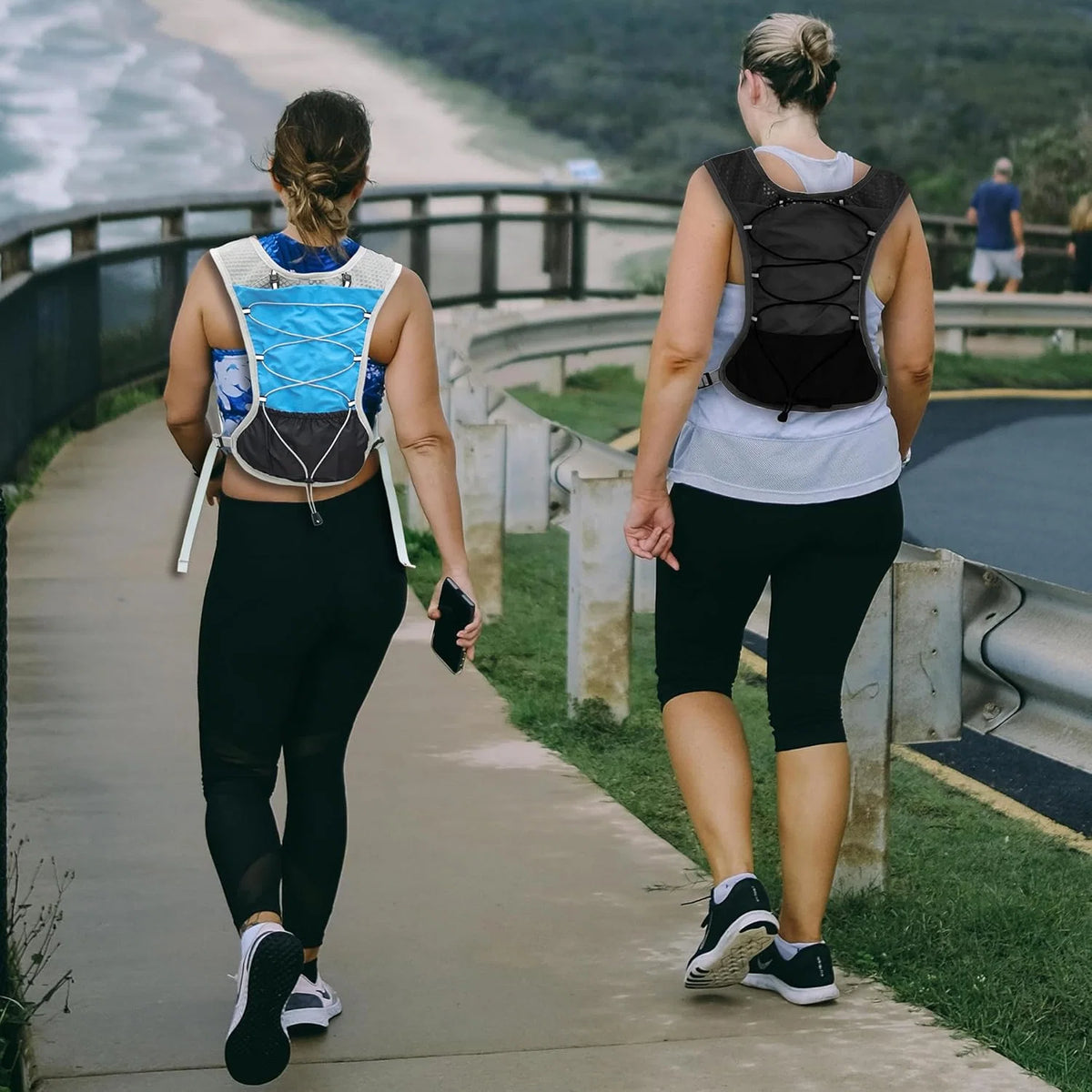 Running Hydration Vest Ultra-Light 3D Mesh Six Pockets