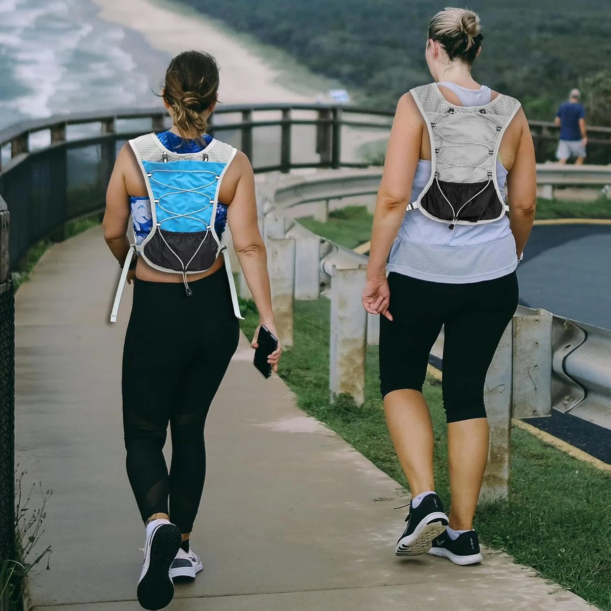 Running Hydration Vest Ultra-Light 3D Mesh Six Pockets