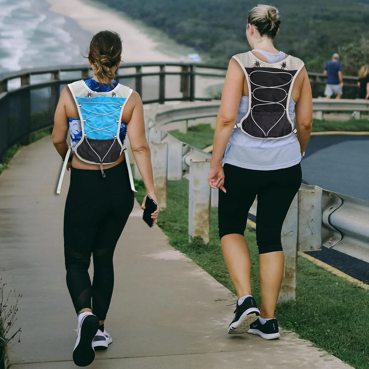 Running Hydration Vest Ultra-Light 3D Mesh Six Pockets