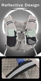 Running Hydration Vest Ultra-Light 3D Mesh Six Pockets
