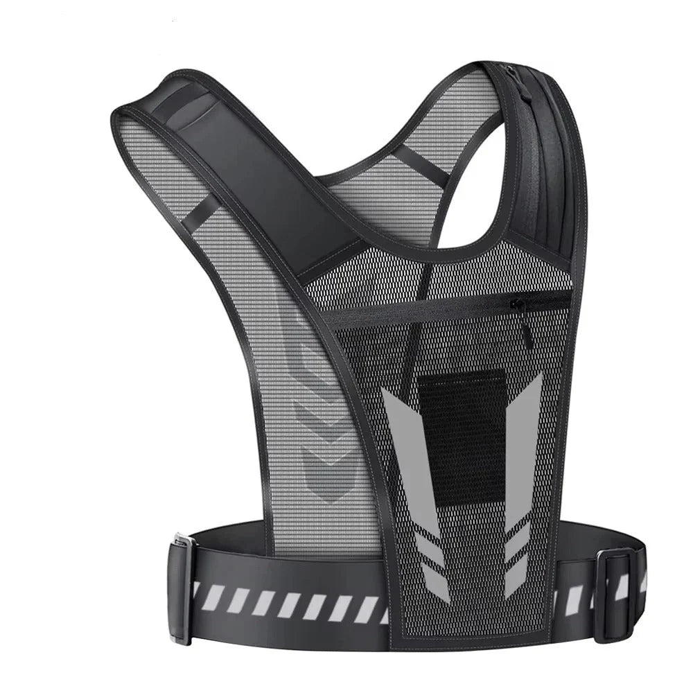 Running Phone Holder Vest Adjustable Fit & Breathable Reflective