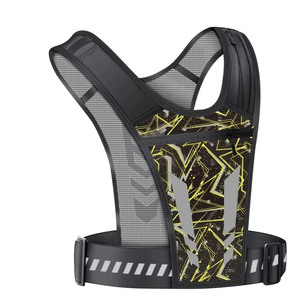 Running Phone Holder Vest Adjustable Fit & Breathable Reflective