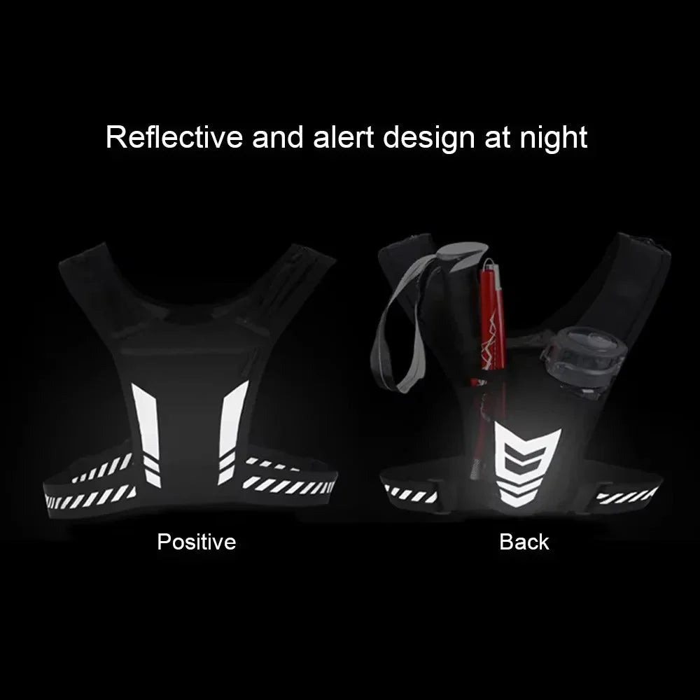 Running Phone Holder Vest Breathable & Reflective Multi-Pocket