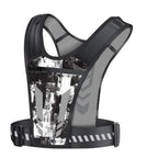 Running Phone Holder Vest Breathable & Reflective Multi-Pocket