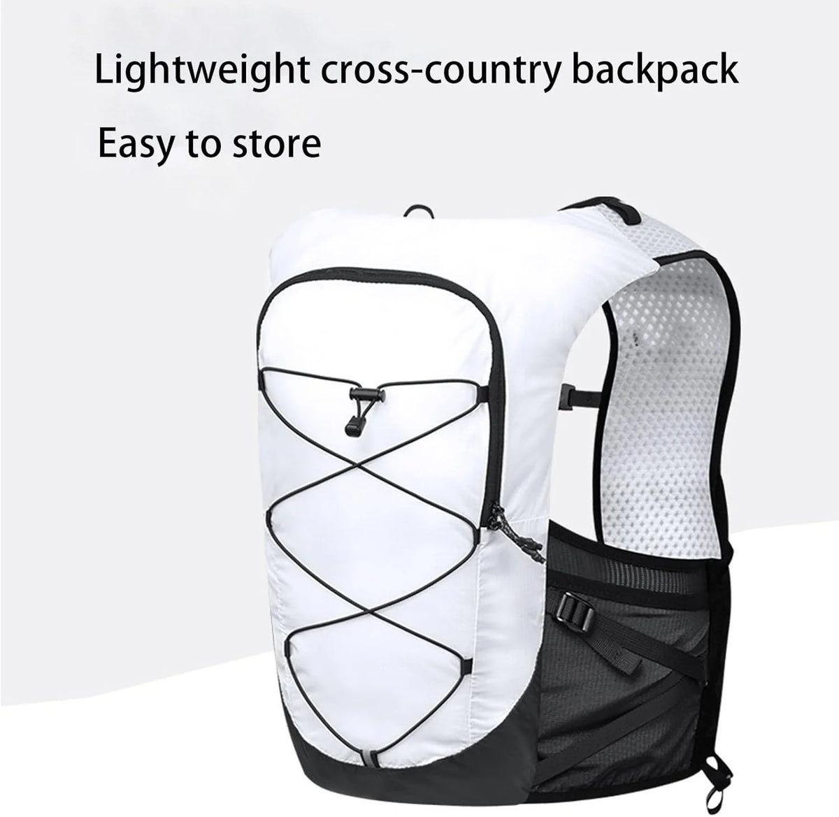 Running Vest Backpack Lightweight Breathable Nylon & Reflective Backlight