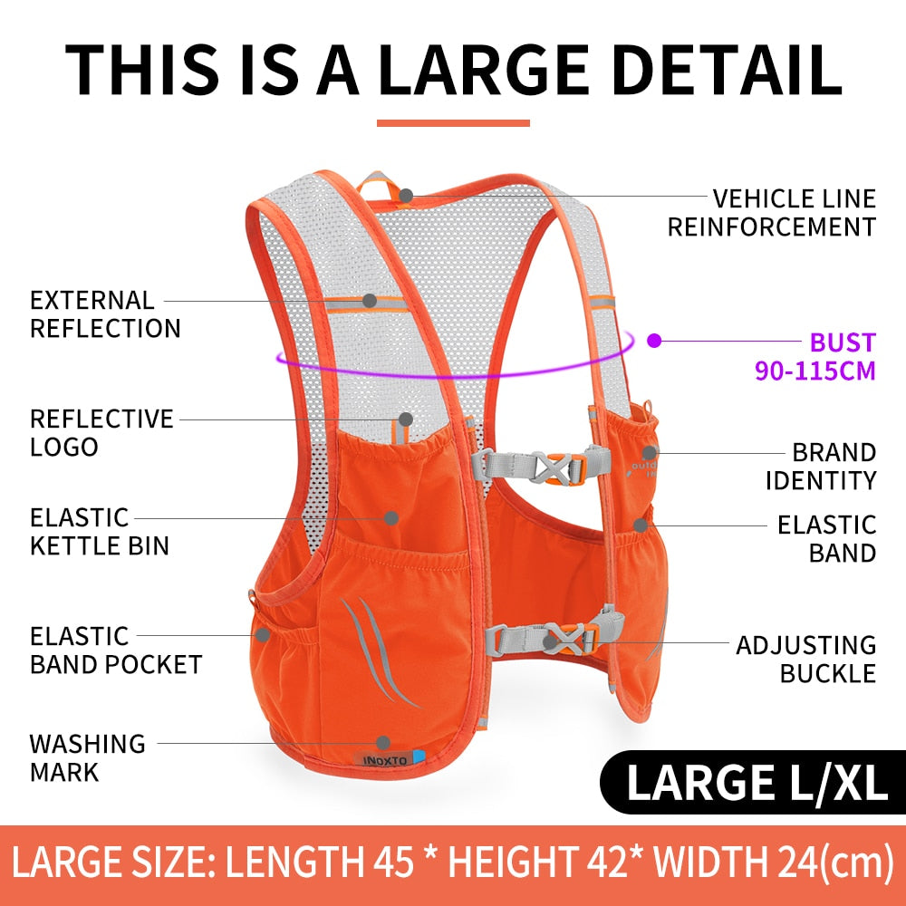 Running Vest Ultralight Breathable Mesh & Adjustable Fit