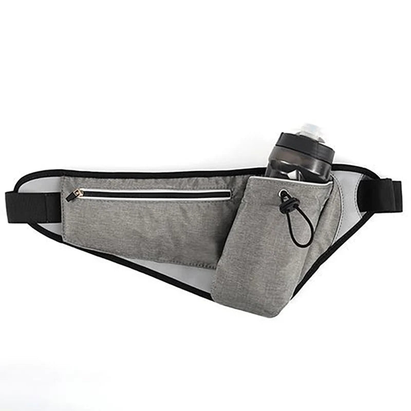 Running Waist Bag Adjustable Bottle Holder Waterproof & Reflective