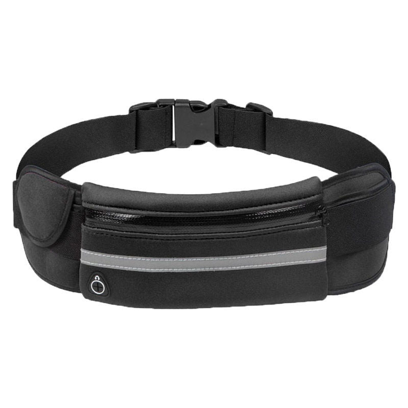 Running Waist Belt Water-Resistant Adjustable Strap & Zip Pocket
