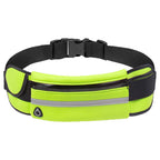 Running Waist Belt Water-Resistant Adjustable Strap & Zip Pocket