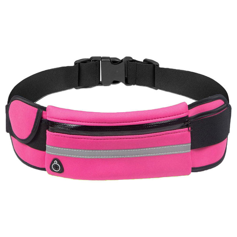 Running Waist Belt Water-Resistant Adjustable Strap & Zip Pocket