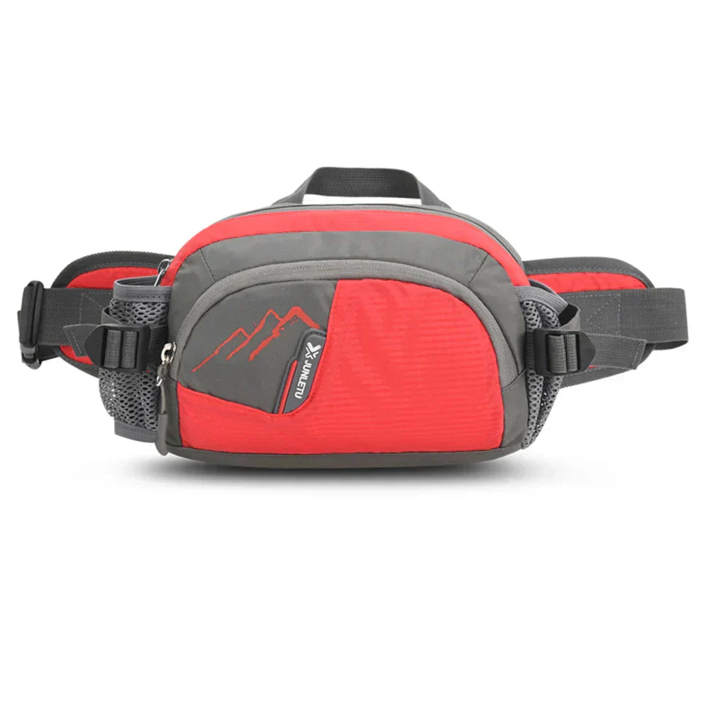 Running Waist Pack Adjustable Bottle Holder & Waterproof Pockets