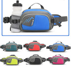 Running Waist Pack Adjustable Bottle Holder & Waterproof Pockets