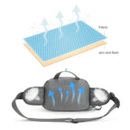 Running Waist Pack Adjustable Bottle Holder & Waterproof Pockets