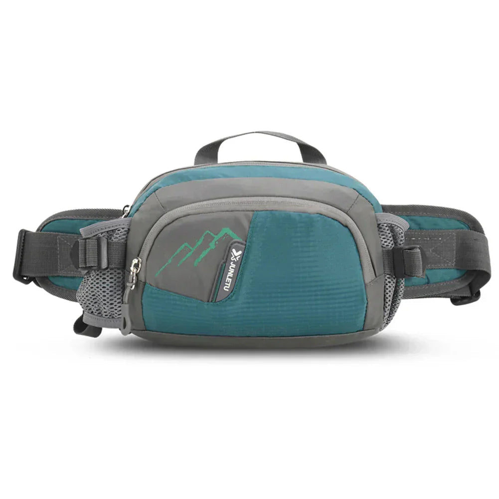 Running Waist Pack Adjustable Bottle Holder & Waterproof Pockets