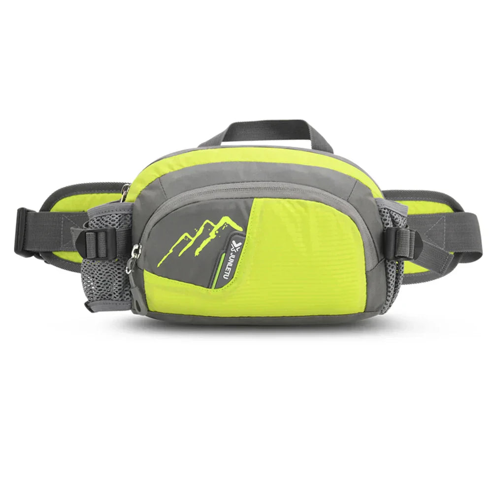 Running Waist Pack Adjustable Bottle Holder & Waterproof Pockets