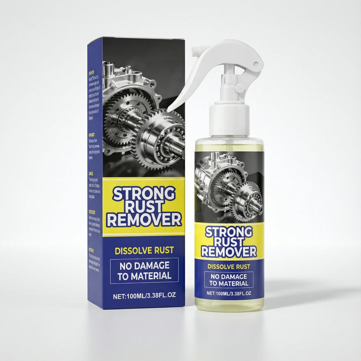Rust Remover Spray Fast-Acting Ready-To-Use Gentle On Metal