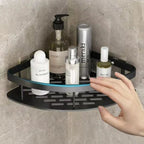 Rust-Resistant Aluminum Self-Adhesive Shower Caddy (Drill-Free)