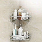 Rust-Resistant Aluminum Self-Adhesive Shower Caddy (Drill-Free)