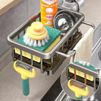 Rust-Resistant Aluminum Sink Caddy (Tool-Free Installation)