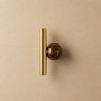 Rust-Resistant Brass Crystal Cabinet Knob & Pull Set