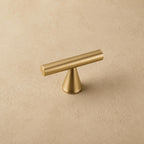 Rust-Resistant Brass Crystal Cabinet Knob & Pull Set