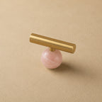 Rust-Resistant Brass Crystal Cabinet Knob & Pull Set