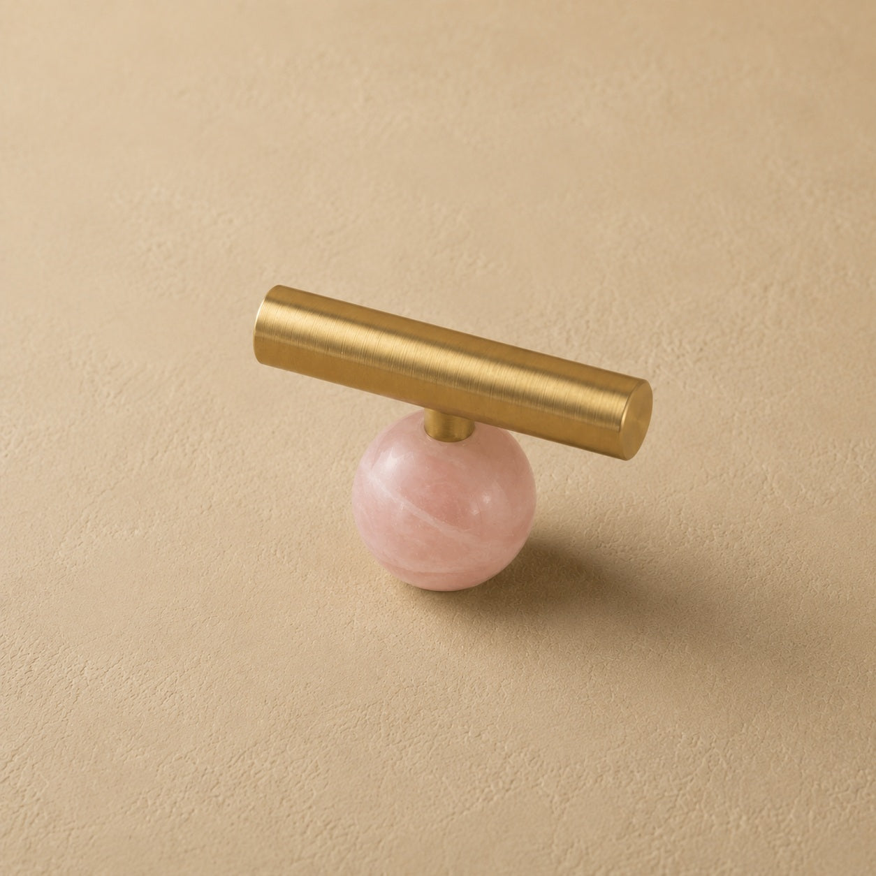 Rust-Resistant Brass Crystal Cabinet Knob & Pull Set